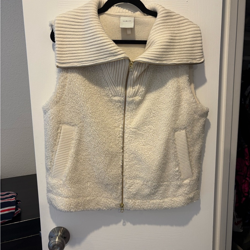 Varley Cream Textured Vest